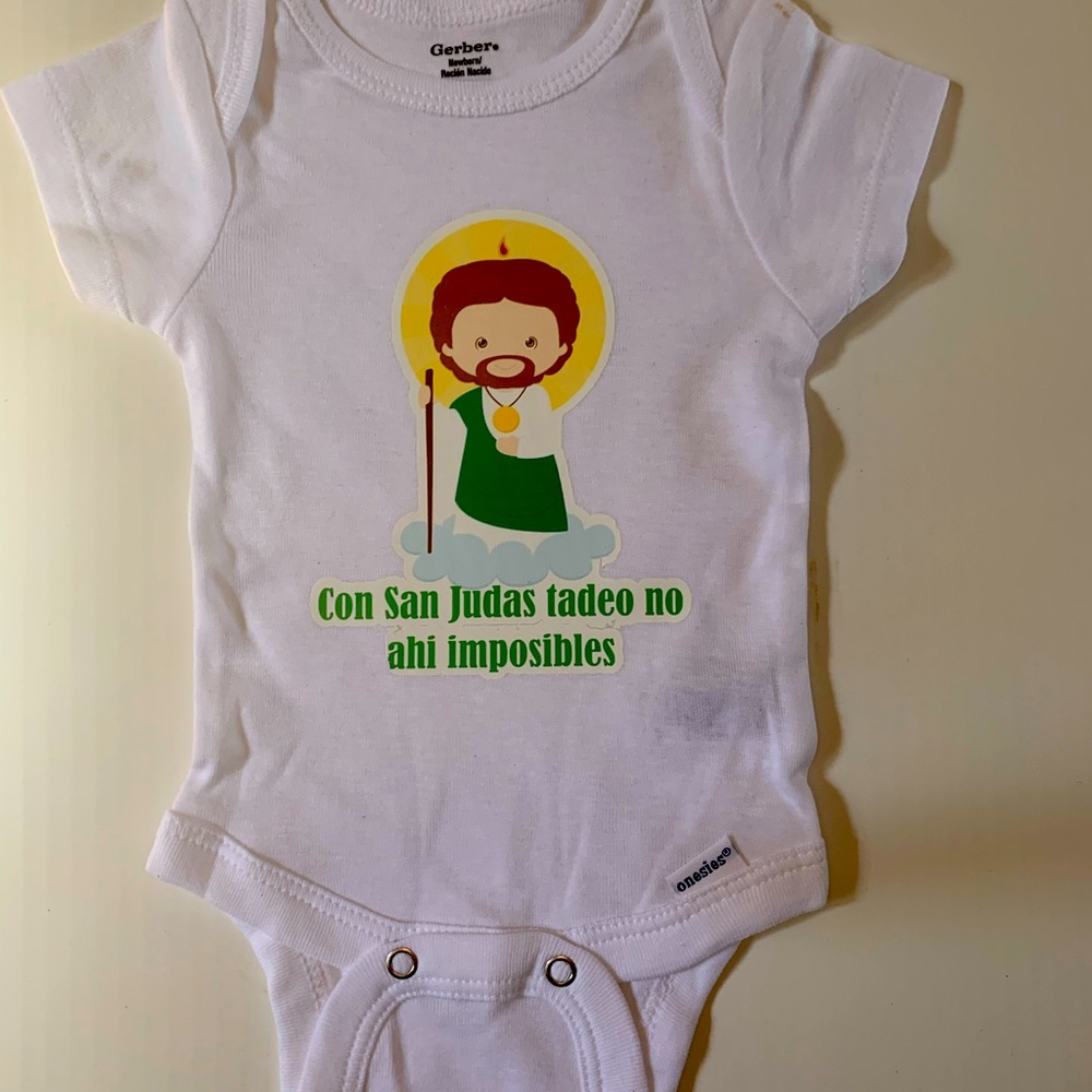 San judas baby onesies
